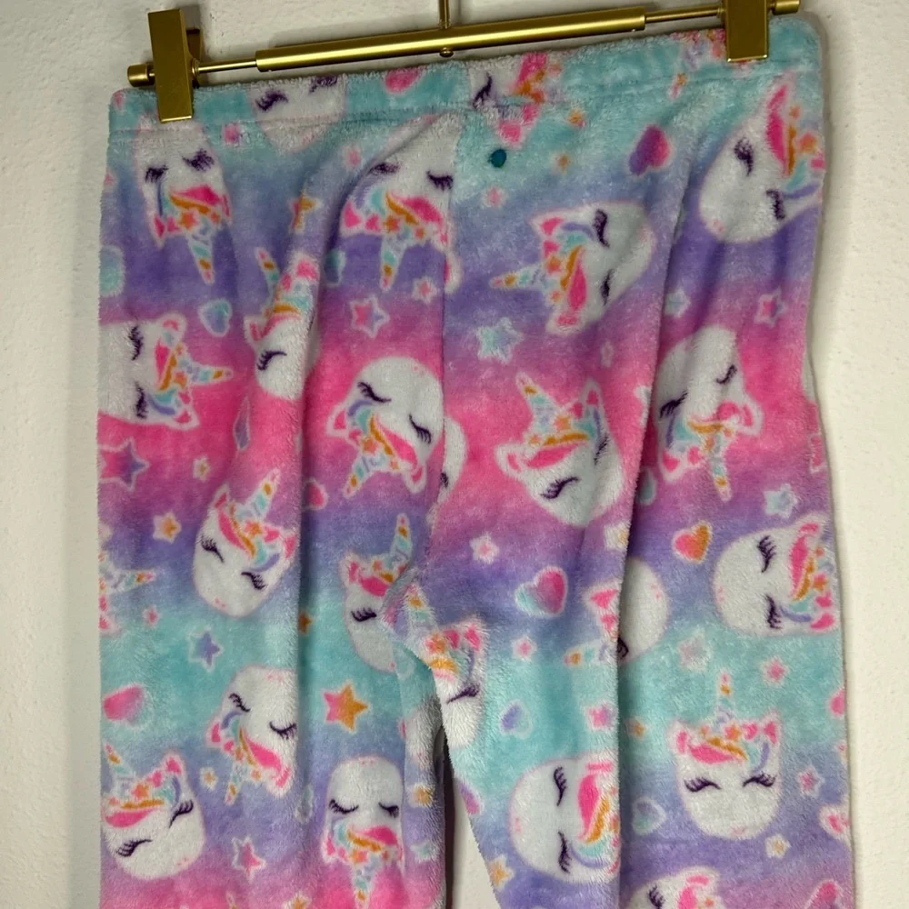 The Children’s Place Unicorn Fleece Pajama Pants Girls Size L (10/12) Pastel